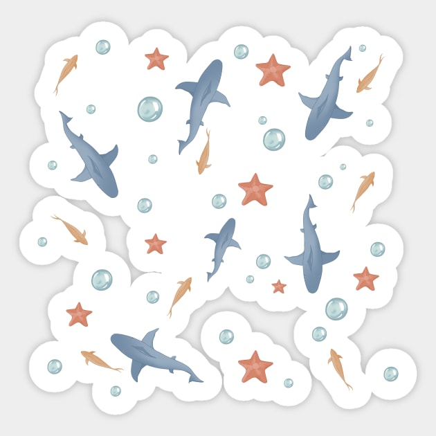 Ocean creatures Sticker by Keniixx